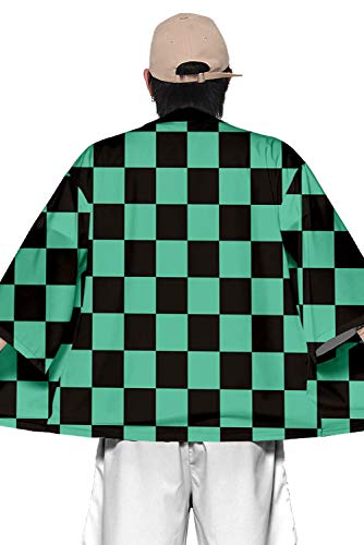 Cardigã masculino baycon Demon Slayer Kimetsu no Yaiba Kamado Tanjirou Tomioka Giyuu Robes Cosplay,