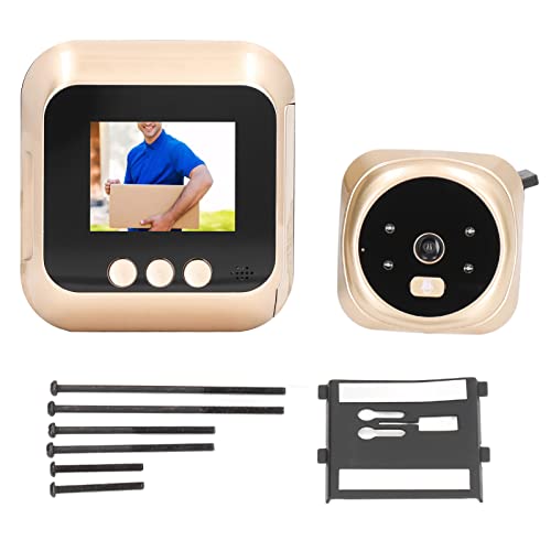 Visor de porta digital de 6 cm Câmera peephole IR visão noturna 135 graus de interfone de vídeo angu