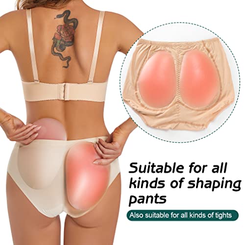 N.thr 1 Pair Silicone Butt Lift Pads,Women Fake Buttocks Enhancers Inserts Removable Padding For Padded,Suitable For All Kinds Of Women's Shaping Pants #TOP4