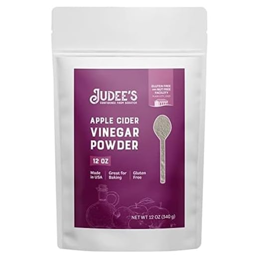 Judee's Apple Cider Vinegar Powder 12 oz - Gluten-Free and Nut-Free - Keto-Friendly and Great for Baking and Cooking - Add to Marinades, Glazes, Dry Rubs, and More