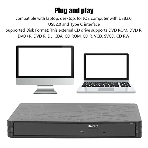 Unidad DVD Externa USB 3.0 Portátil para Laptop miniatura 3
