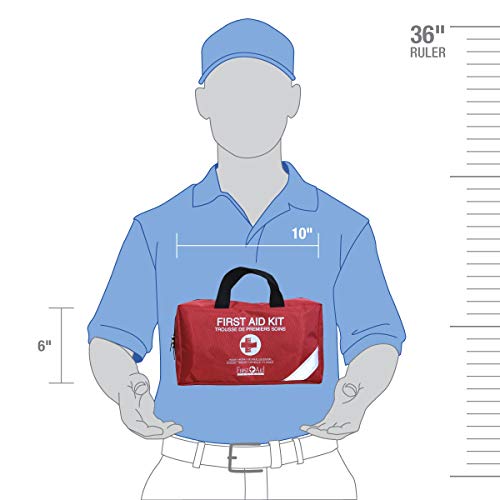 First Aid Central AZ-ESSFAK Essential Emergency First Aid Kit For Home, Travel, and Work, 111 Pieces