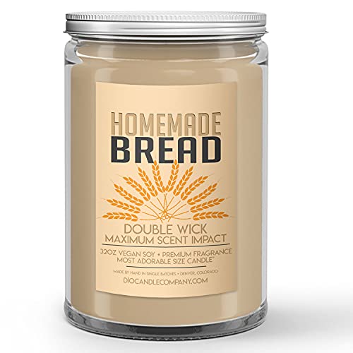 Homemade Bread Candle (32oz) Freshly Baked Loaf Scented Soy