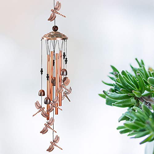 Ymxbl Outdoor Dragonfly Wind Chimes Decoration, Gift For Mom, Dragonfly Wind Bell, Indoor Dragonflies Windchimes, Wind Catcher, Aluminum Dragonfly Chime, Home Decor Mobile Windchime, Garden Wind Chime #TOP4
