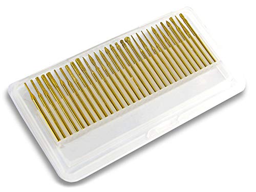 Preisvergleich Produktbild Diamantschleifer Fräser-Set 30-Teilig TIN-Beschichtet