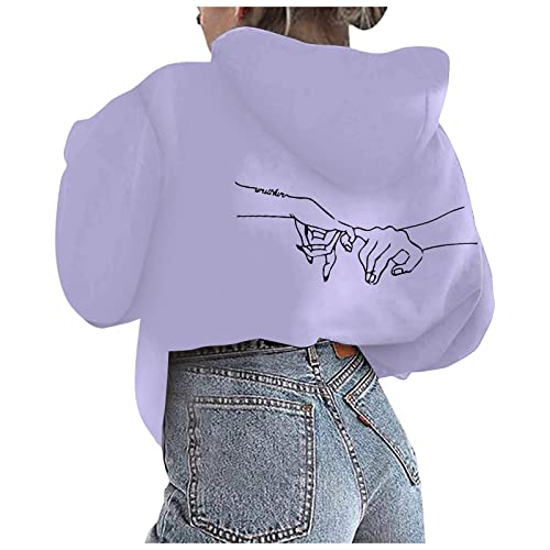 Sweat Y2K femme violet unique | Exprimez votre passion anime avec ce pull à capuche - 2