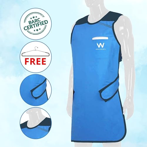Image of WALDENT X Ray Lead Apron for Radiation Protection - 0.35mm Lead Equivalency - BARC Certified Shielding - Durable Comfortable Lightweight Design, Ideal for Dental Medical Radiology Imaging Procedures