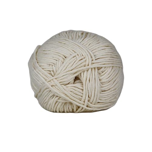 Image of Vardhman 100% Cotton Dreamz Light Weight Natural Thin Yarn | Pack-4 100g | Knitting & Crochet Projects | Soft Natural Yarn | Ideal for Garments, Summer Wear & Accessories | Off White, CJL034 P4