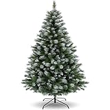 🎄El regalo de Navidad perfecto: árbol de Navidad con 800 ramas y lo suficientemente exuberante como para guardar guirnaldas y todas tus decoraciones favoritas. Crea fácilmente un ambiente de feliz Navidad！