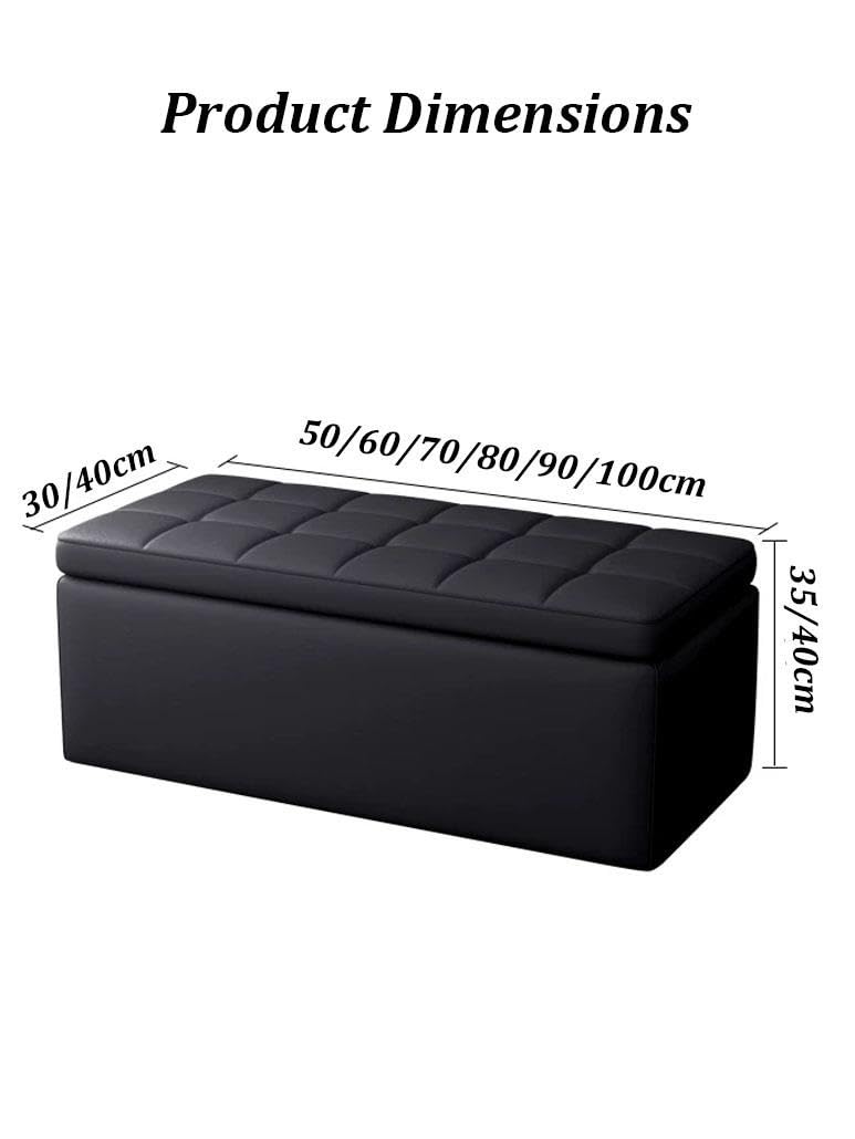 Banc De Rangement Pouf Repose-Pieds pour Salon Entrée Magasin De Vêtements