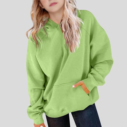 Girls Oversized Hoodie Shirts Dressy Casual Long Sleeve Tops Gradient Color Hooded Pullover Loose Kids Preppy Clothes2