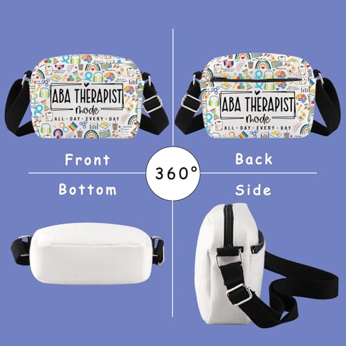 TIIMG ABA Therapist Mode All Day Every Day Gift Autism Behavior Mental Health Gift Crossbody Bag3
