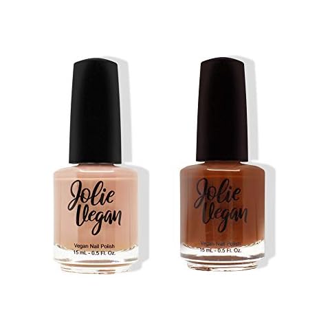 Jolie Vegan 2 Piece Nail Polish Set - PETA Certified, Non-Toxic Formula, 11-Free, 0.5 Fl. Oz. (15 mL) each (I Can Do This & Empowered) Cover