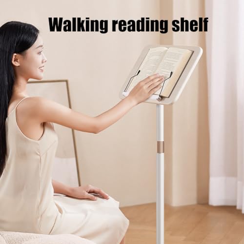 Atril de suelo regulable y estantería de lectura de pie para leer sin usar las manos 3