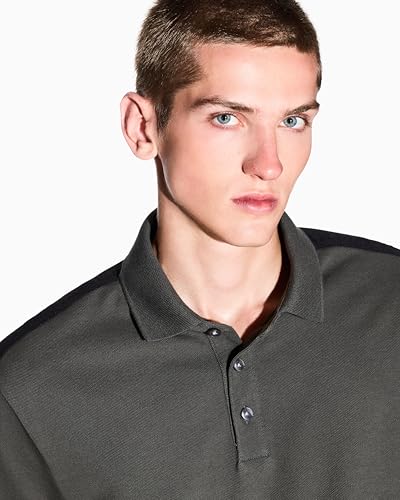 Armani Exchange Mens Regular Fit Logo Tape Polo2