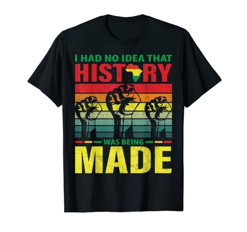 Black History Month Juneteenth Sono nero African Pride Maglietta