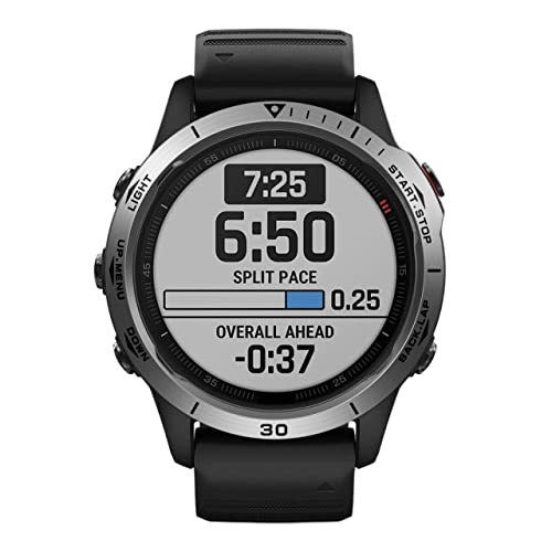 Cadran Fenix 6X en acier inoxydable sculpté pour sublimer votre montre connectée Garmin
