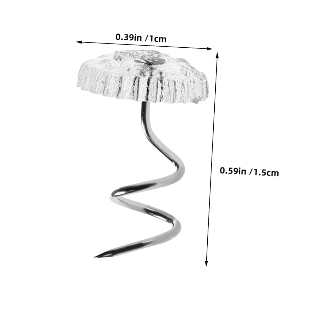 LALAFINA 100pcs Stainless Steel Upholstery Pins Sofa Cover Pins for Slipcovers Bed Skirts Quilt Retainer Sheet Fasteners