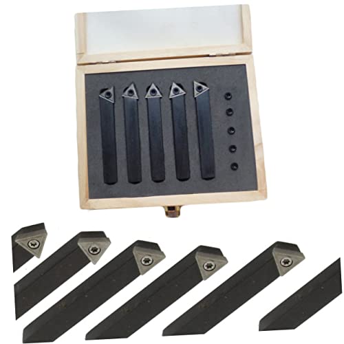 Set de 5 herramientas de torno con punta de carburo miniatura 7