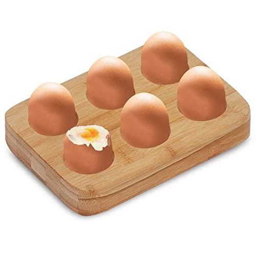 Holz Eierhalter 3-stöckig - Stapelbarer Organizer Für Bis Zu 36 Eier