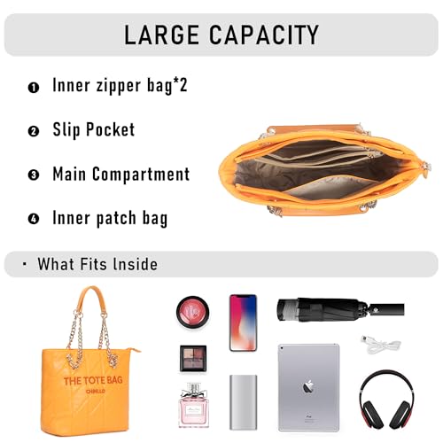 Image of Chinllo Tote Bag for Women, Medium Top Handle Handbags Purse
