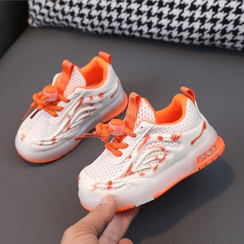 Toddler Boys Girls Tennis Shoes Baby Wide Mesh Sneakers Adjustable Straps Slip On Lightweight Athletic Trainers4