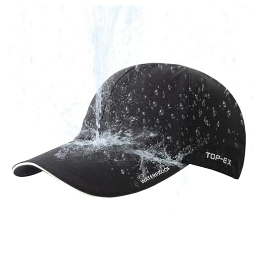 TOP-EX XL/XXL Waterproof Baseball Cap for Running Golf Walking - Sun Rain Cap All Weather Protection UV Reflective Breathable Outdoor Hat Navy