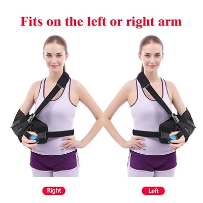 COMFYTHERA Shoulder Abduction Sling - Immobilizer for Injury Support - Pain Relief Arm Pillow for Rotator Cuff with Removable Wedge Abduction Pillow and Stress Ball, Subluxation, Surgery, Dislocated, Broken Arm