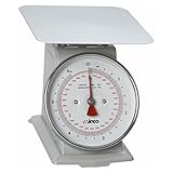 Winco B003HER2D4 SCAL-66 6-Pound/3kg Scale with 6.5-Inch Dial, Medium, White, Steel