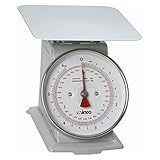 Picture of Winco B003HER2D4 SCAL-66 6-Pound/3kg Scale with 6.5-Inch Dial, White, Steel