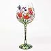 Lolita Glassware Designs “Spring Bling” Hand-painted Artisan Super Bling Wine Glass, 22 oz., 10