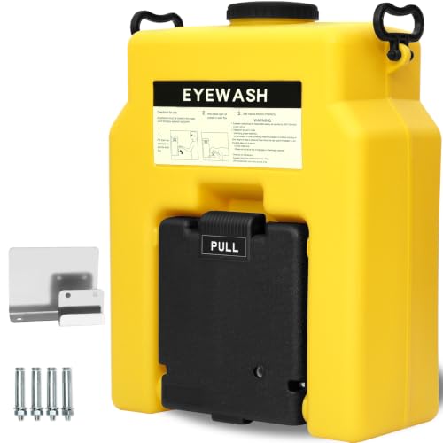 Image of Magula 15 Gallon Portable Eye Wash Station OSHA-Approved,Wall Mounted Emergency Eyewash Station with Dual Spray,Ansi Certified First Aid Eye Wash Units,20 Minutes Eye Washing Station
