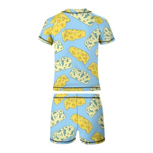 Cheese and Blue CheeseChildren's Swimsuits Boys Two Piece Suit7-9Y（120cm）3