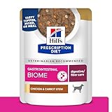 Hill's Prescription Diet Gastrointestinal Biome Chicken & Carrot Stew Wet Dog Food, 24 x 2.8 oz Pouches