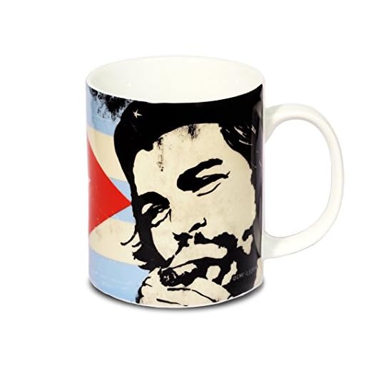 Logoshirt La Bandera Cubana Taza de Cafe - Cuban Flag - Che Guevara Taza - hasta la Victoria Siempre ! - Culto Taza para Té - Negro - Diseño Original con Licencia
