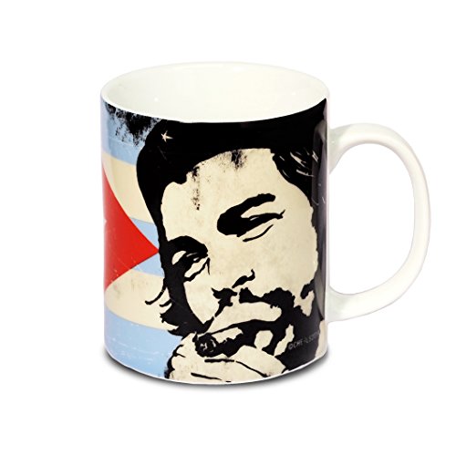 Logoshirt® Che Guevara I Drapeau I Cuba I Mug I Tasse à café I Porcelaine I 300 ml I Dans une boîte cadeau colorée I Design original sous licence