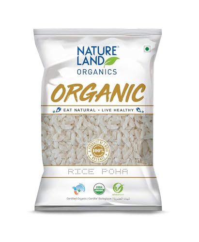 Image of Natureland Organics Rice Poha 500 Gm (Pack of 4) Total 2 Kg- Organic Healthy Poha