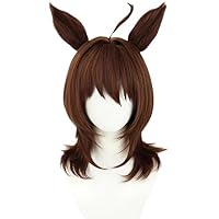 Amazon.co.jp: フジキセキ コスプレ ウィッグ ウマ耳付き 耐熱