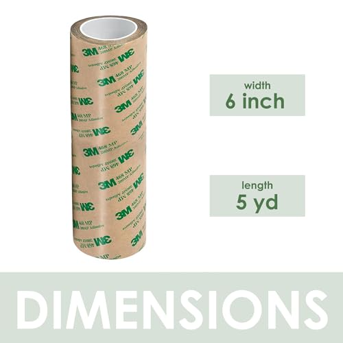 Image of 468MP Adhesive Transfer Tape, Bonding & Laminating, Clear, 6 in x 5 yds