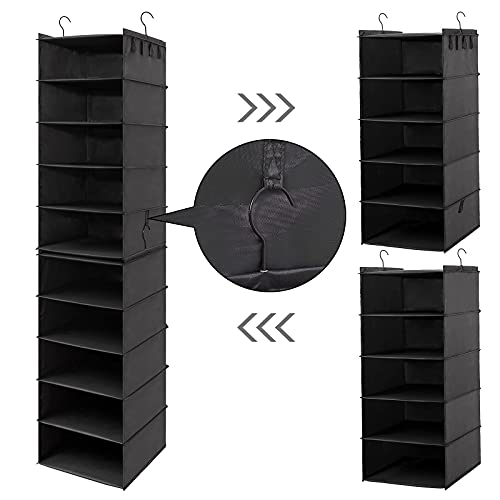 Hat Rack For Closet Hanging Hat Organizer For Fedora, 2 Pack 10 Shelves Oxford Boho Hat Organization, With Closet Hook Hat Storage Organizer For Wide Brim Hat Hanging Hat Storage Cowboy Hat Boxes #TOP3