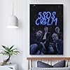 5 Seconds Of Summer Calm Print Album Cover Signed Limited , Music Album Cover ,Pop Hip Hop Rap Singer Star Music Poster Aesthetic Canvas Wall Art for Girl And Boy Teens Dorm Decor 12x18inch(30x45cm) U #4