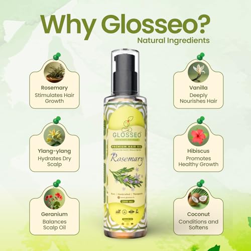 Image of Rosemary Hair Oil for Hair Growth & Hair Fall Control (1, 200 Millilitres)