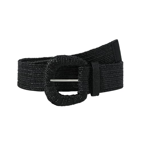 HOTWILL Women Straw Woven Belt Elastic Waistband Boho Stretch Waist Belts Bohemian Braided Wide Dress Belt