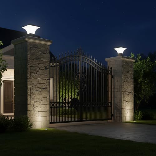 Image of BrighLyt Waterproof Outdoor Gate Light for Home Entrance - Rustproof Pillar Lamp for Garden, Patio & Boundary Wall (GL01, Pack of 1)