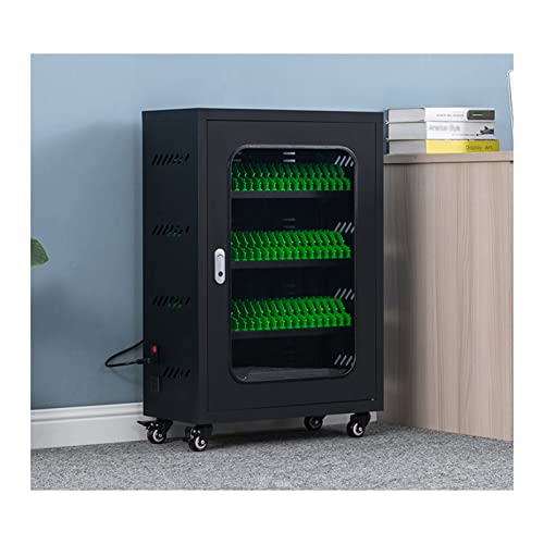 Cell Phone Storage Cart, Mobile Charging Cart and Cabinet for Up to 30/40/50/60 Units, Tablet, Cell Phone, Suitable for School, Business,Front & Back Access Locking Cabinet