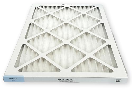 Filtre à air 14 x 20 x 1 MERV 11 Proairtek AF14201M11SWH propre et net