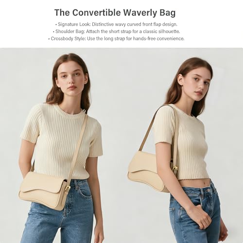 Image of Amszke Shoulder Bag for Women Y2K Crossbody Purse PU Leather Underarm Handbag 2 Adjustable Strap for Daily Commute Travel