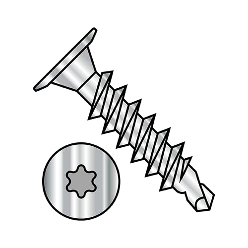 #10 x 1 1/2" Self-Drilling Screws/Six-Lobe (Torx) / Wafer Head / 18-8 Stainless Steel / 500 Pc. Carton