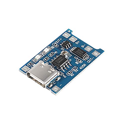 TP4056 Type-C USB 5V 1A 18650 Lithium Battery Charger Module Charging Board TC4056A with Dual Protection Functions(Pack of 12)4