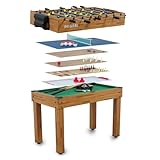 Pegasi Multikonsole 10 in 1 - Zusammenklappbar - Multifunkniertes Tischspiel - Tischfußball(Tischkiker)/Tischtennis/Air Hockey/Billard-Tisch
